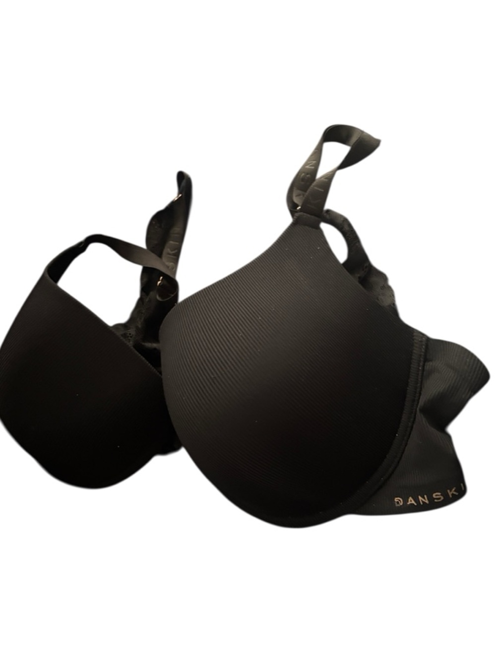 DANSKIN Black Padded T-Shirt Bra